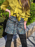 Emerald Skirt With Front Pockets