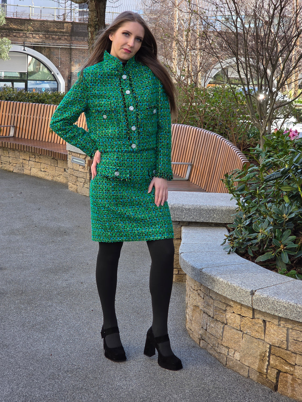 Green Linton Tweed Costume