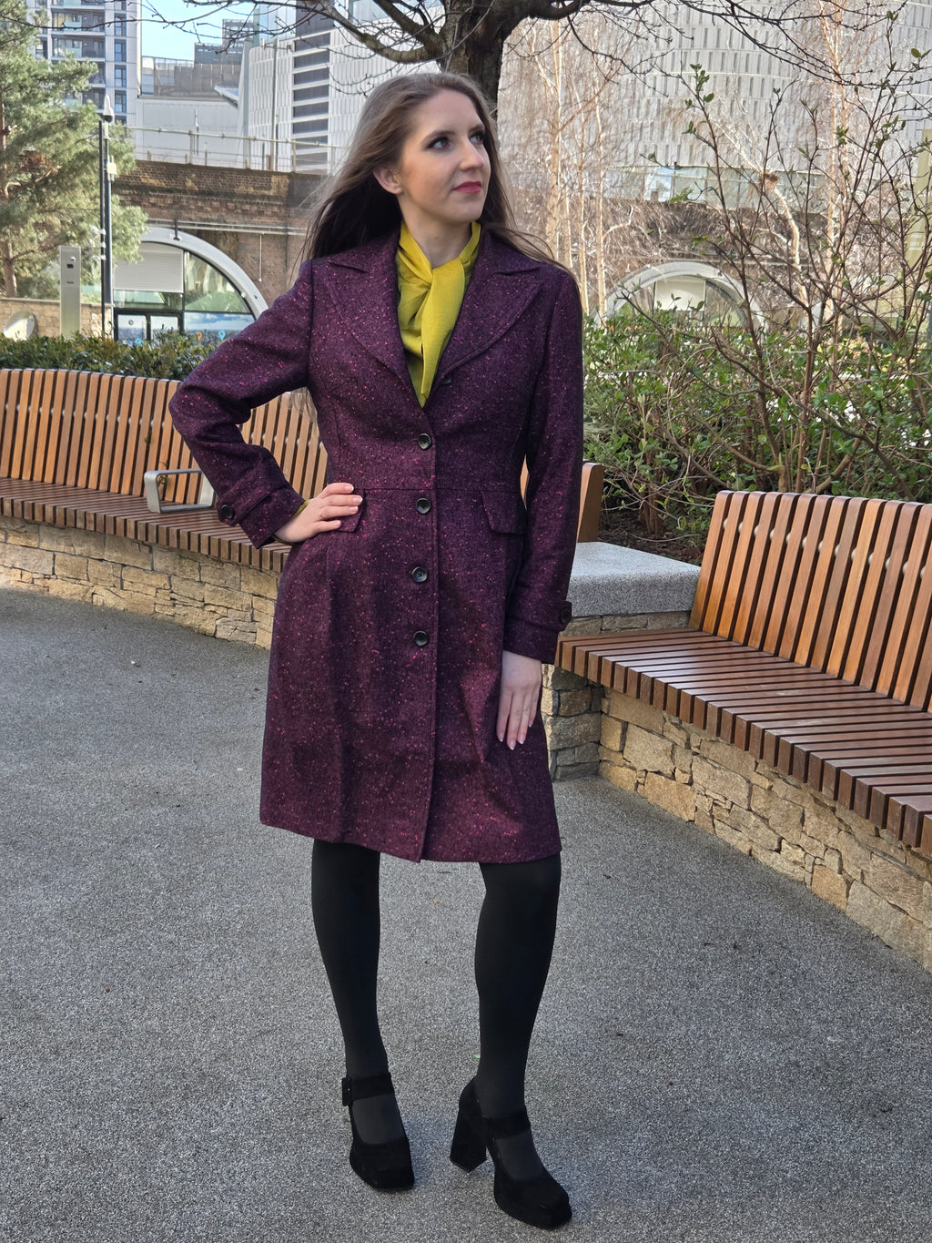 Violet Mood Trech Coat