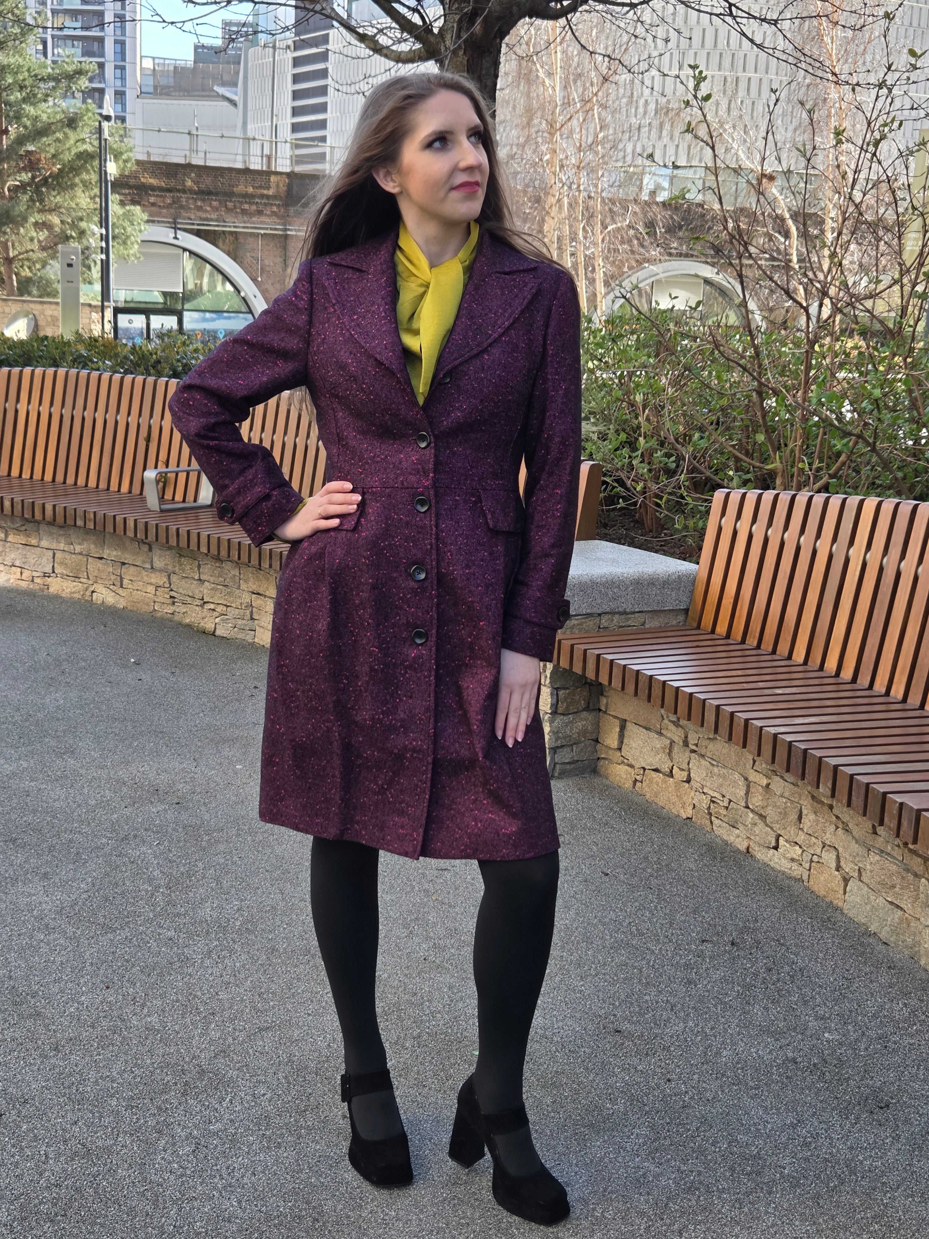 Violet Mood Trech Coat